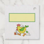 Huhn nähen bedankjes labels (Achterkant)