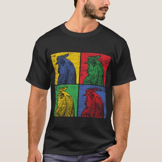 Huhn Popart T-shirt (Voorkant)