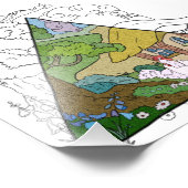 Hühnerhaus Foto Afdruk (Hoek)