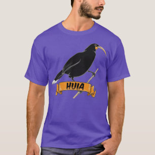 Huia uitgestorven Nieuw-Zeelandse vogel T-shirt