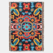 Huichol Art in Mexico Deken (Voorkant Verticaal)