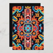 Huichol Art in Mexico Feestdagenkaart (Voorkant / Achterkant)