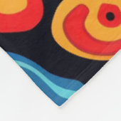 Huichol Art in Mexico Fleece Deken (Hoek)