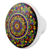 Huichol Ceramic Knob Keramische Knop (Rechts)