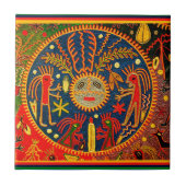 Huichol Fertility Ritual Tegeltje (Voorkant)