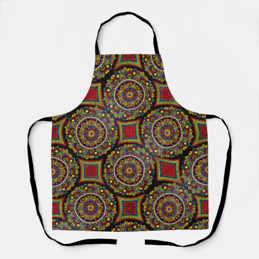 Huichol Mandala Apron Schort (Voorkant)