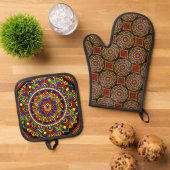 Huichol Ovenwant & Pannenlap Set (Top down)
