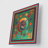Huichol Peyote Ritual Wall klok (Hoek)