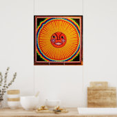 Huichol String Art, Mexico Large Photo op Canvas Poster (Keuken)