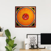 Huichol String Art, Mexico Large Photo op Canvas Poster (Thuiskantoor)