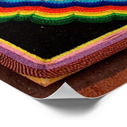 Huichol String Art, Mexico Large Photo op Canvas Poster (Hoek)