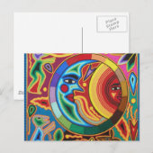 Huichol String Art uit Mexico Briefkaart (Voorkant / Achterkant)