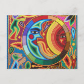 Huichol String Art uit Mexico Briefkaart (Voorkant)