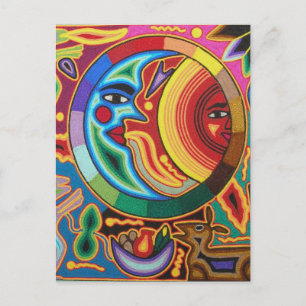 Huichol String Art uit Mexico Briefkaart