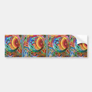 Huichol String Art uit Mexico Bumpersticker