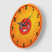 Huichol Sun Wall Clock Grote Klok (Hoek)