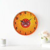 Huichol Sun Wall Clock Grote Klok (Huis)