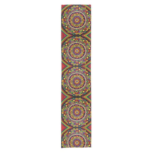 Huichol Table Runner Korte Tafelloper (Voorkant)