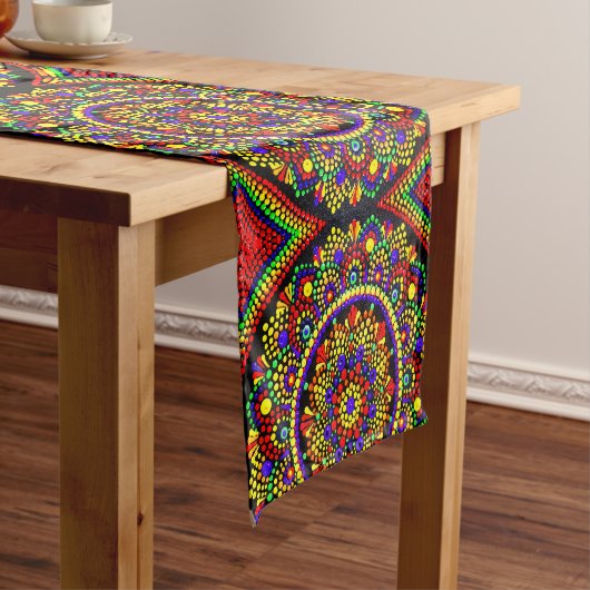 Huichol Table Runner Korte Tafelloper (Voorbeeld)