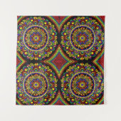 Huichol Tapestry Wandkleed (Voorkant (horizontaal))