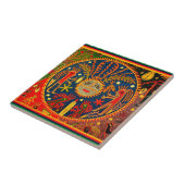 Huichol Vruchtbaarheidsritueel Tegeltje (Zijkant)
