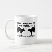 Huid A Cat Funny Mug Humor Koffiemok (Links)