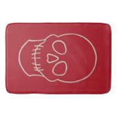 Huid - Bloed rood en bot wit Badmat (Voorkant)