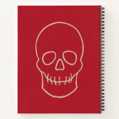 Huid - Bloed rood en bot wit Notitieboek (Achterkant)