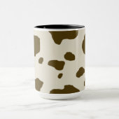 Huid-bruine spots voor koeien mok (Midden)