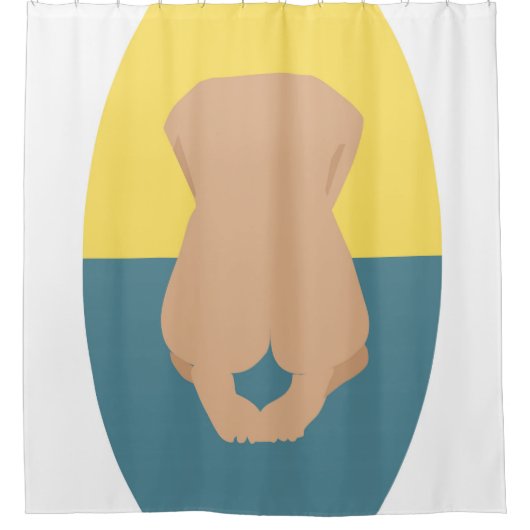 huid douchegordijn (Voorkant)