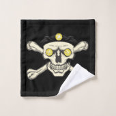 Huid- en beenderen handdoekset bad handdoek (Wasdoekje)