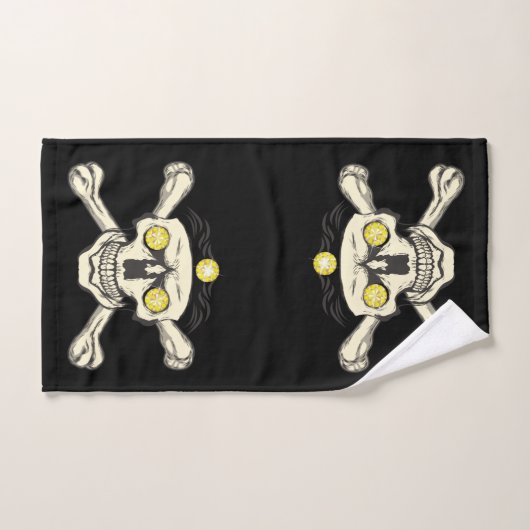 Huid- en beenderen handdoekset bad handdoek (Handdoek)