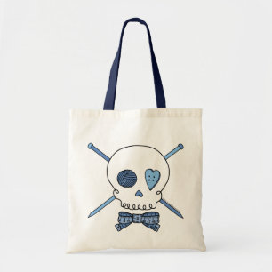 Huid- en borstnaalden (blauw) tote bag