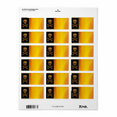 Huid- en Bot-adreslabel Etiket (Full Sheet)