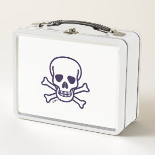 Huid en Botten witte lunchbox