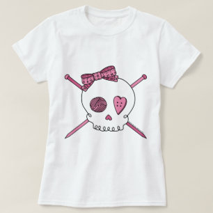 Huid- en keelnaalden (roze) t-shirt
