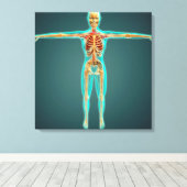 Huid- en onderhuidaandoeningen canvas afdruk (Insitu (Houten vloer))