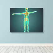 Huid- en onderhuidaandoeningen canvas afdruk (Insitu (Houten vloer))