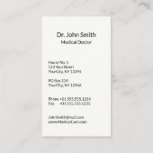 Huid- en onderhuidaandoeningen Visitekaartje (Achterkant)