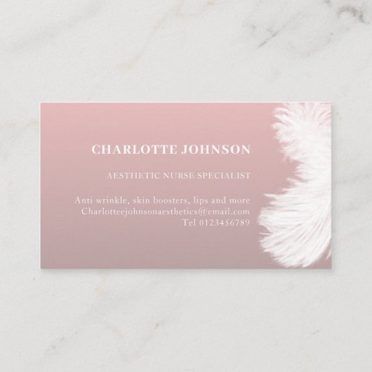 Huid- en onderhuidaandoeningen Zenuwroze Visitekaartje (Achterkant)