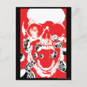 Huid en ringen - Rood Briefkaart (Voorkant)