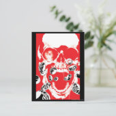 Huid en ringen - Rood Briefkaart (Staand voorkant)