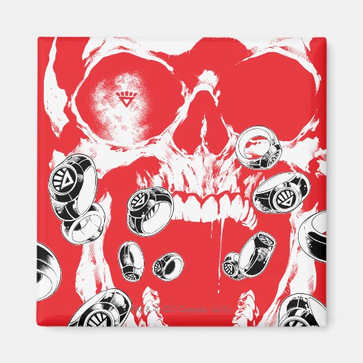 Huid en ringen - Rood Magneet (Voorkant)