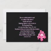 Huid- en Rozen Banner Gothic Wedding Invitation Kaart (Achterkant)