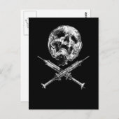 Huid en spuiten briefkaart (Voorkant / Achterkant)