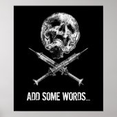 Huid en spuiten poster (Voorkant)