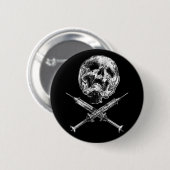 Huid en spuiten ronde button 5,7 cm (Voorkant /achterkant)
