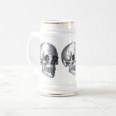 huid Gothic Punk Beer Stein Bierpul (Voorkant links)