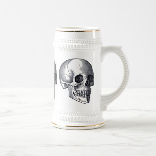 huid Gothic Punk Beer Stein Bierpul (Rechts)