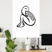 "Huid" JTG Art Poster (Thuiskantoor)